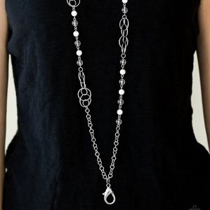 Paparazzi Dreamy Discovery White Lanyard Set